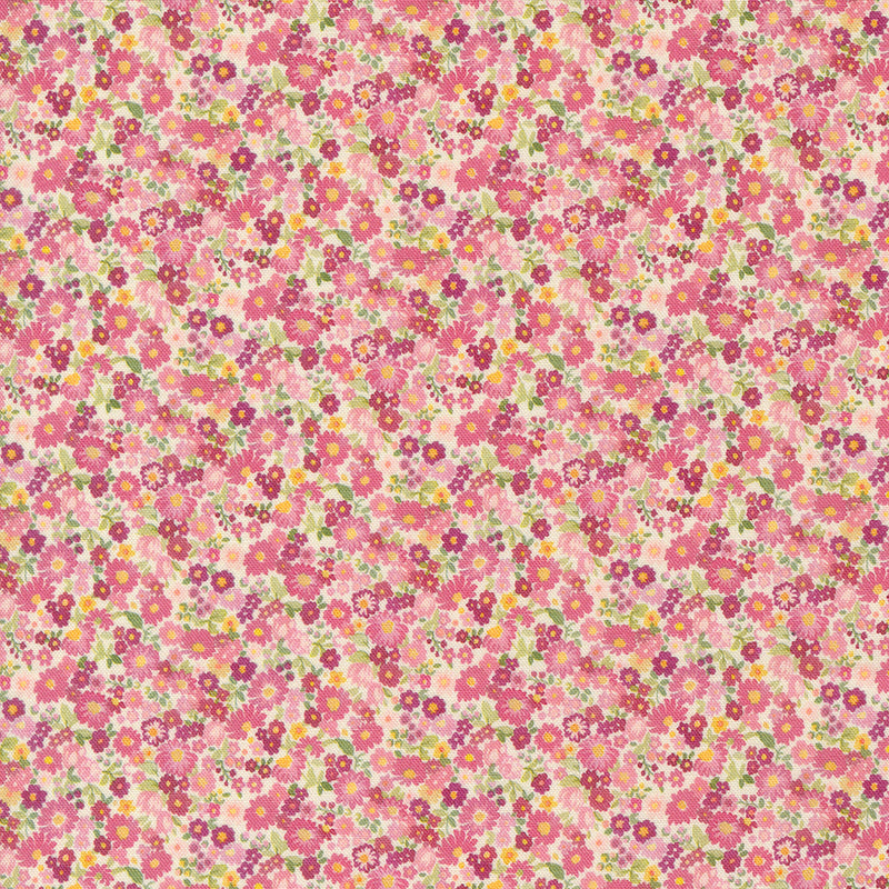 Chelsea Garden Quilt Fabric - Galavanting Garden in Cameo Pink - 33746 14