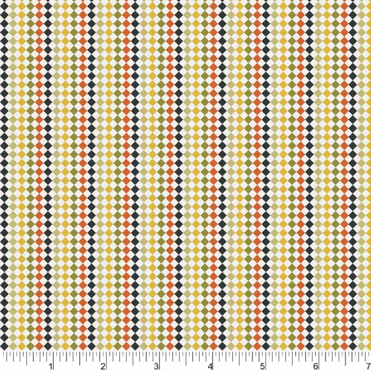 Cherries and Blossoms Quilt Fabric - Diamond Checkers in Multi - PH0538