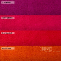 Cherrywood Hand Dyed Fabrics - Hot Medley 4 Step Fat Quarter Bundle (Purple/Red/Orange) - 4 pieces