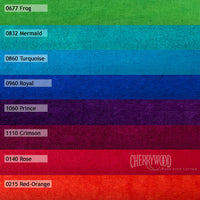 Cherrywood Hand Dyed Fabrics - Vegas 8 Step Fat Quarter Bundle (Green, Blue, Violet, Red) - 8 pieces