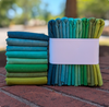 Cherrywood Hand Dyed Fabrics - Farmland 8 Step Fat Quarter Bundle (Blue to Green) - 8 pieces