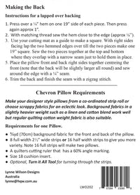 Chevron Pillows Pattern from Lynne Wilson Designs - LWD202