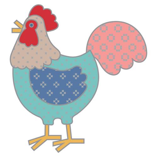 Chicken Club Enamel Needle Minder from It's Sew Emma - ISE 834