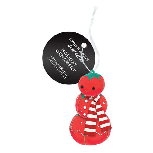 Christmas Snowman Tomato Pincushion Ornament - CH4003