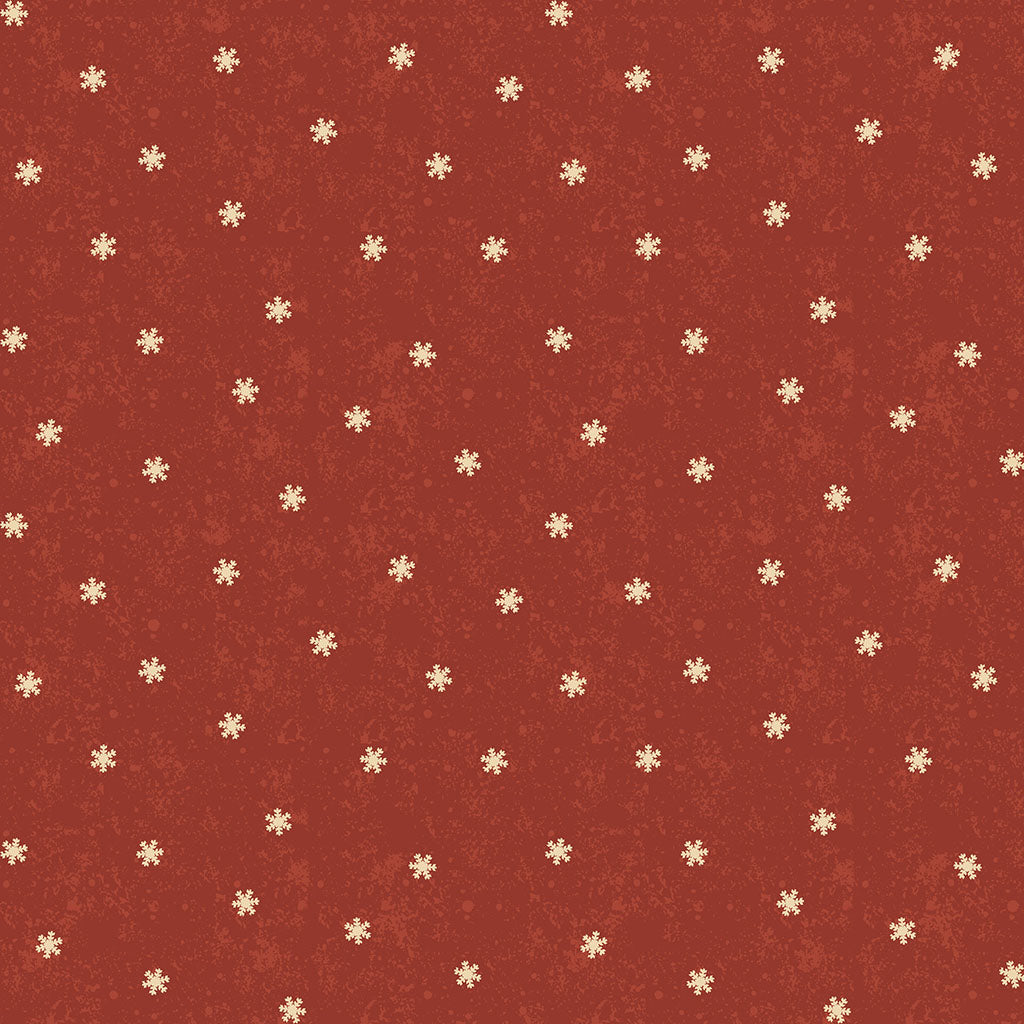Christmas Tales Quilt Fabric - Snow Dot in Light Red - Y4808-4