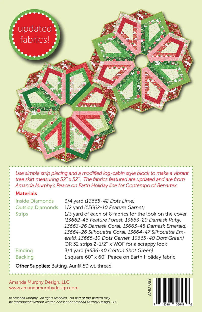 Christmas Magic Tree Skirt Pattern by Amanda Murphy - AMD082