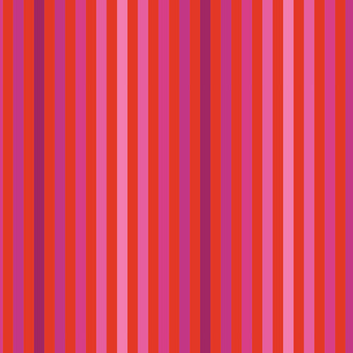 Christmas in Color Quilt Fabric - Candy Wrap Stripes in Red/Pink - CMC-25407