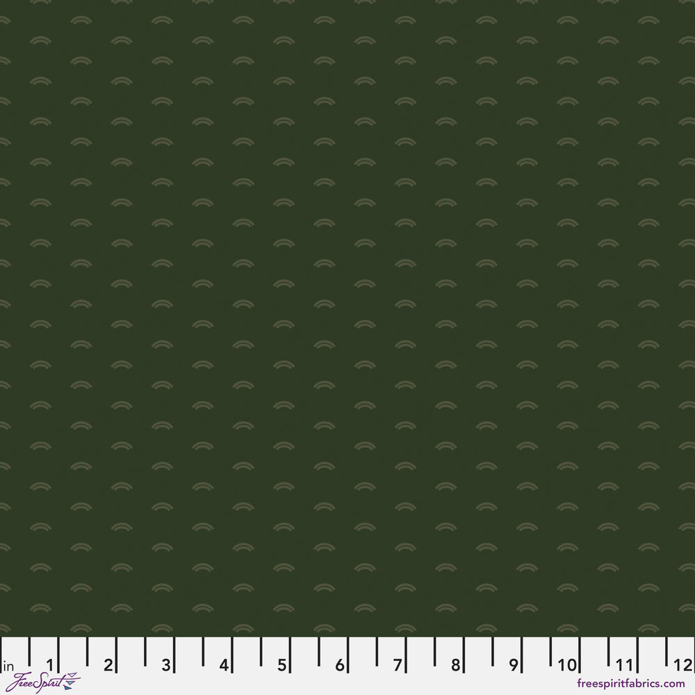 Chromatics Quilt Fabric - Arches in Arugula Green - PWFS058.ARUGULA