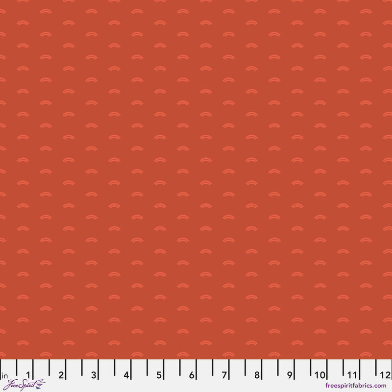 Chromatics Quilt Fabric - Arches in Rust Orange - PWFS058.RUST