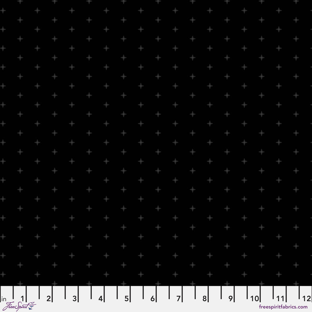 Chromatics Quilt Fabric - Cross Stitch in Black - PWFS059.BLACK