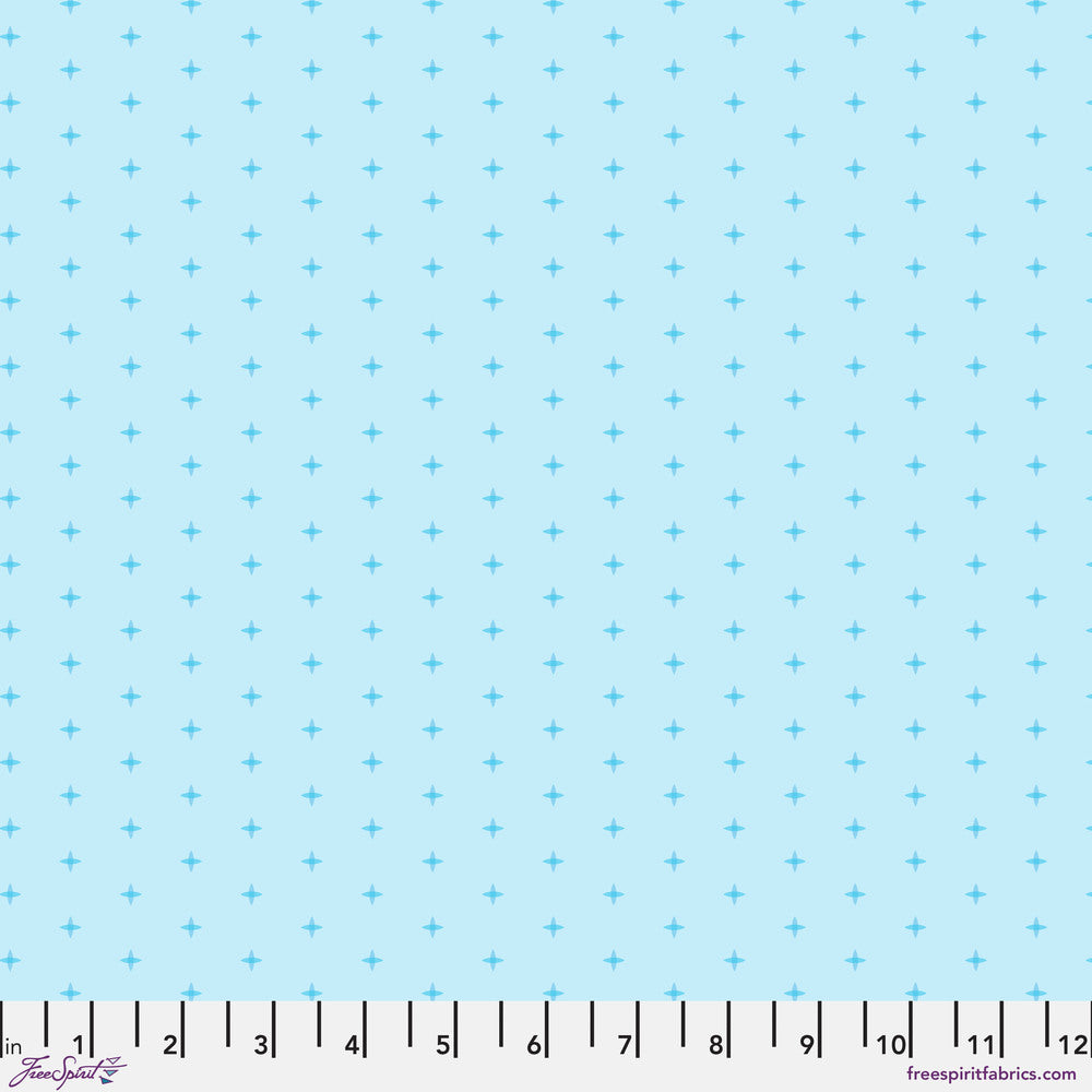 Chromatics Quilt Fabric - Cross Stitch in Sky Blue - PWFS059.SKY