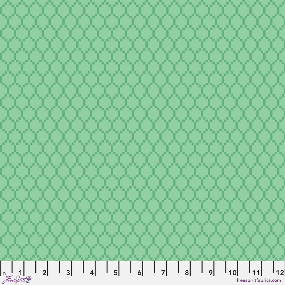 Chromatics Quilt Fabric - Diamonds in Green - PWFS057.GREEN