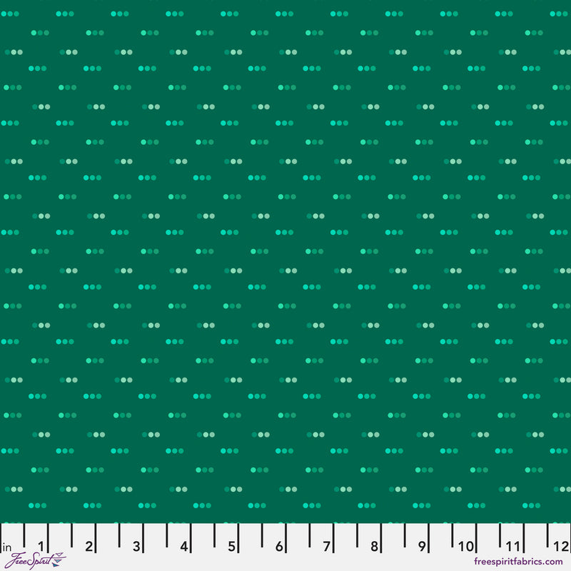 Chromatics Quilt Fabric - Dotty in Emerald Green - PWFS056.EMERALD
