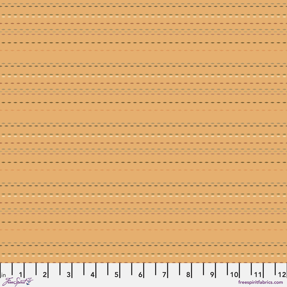 Chromatics Quilt Fabric - Pic Stitch in Tan - PWFS054.TAN
