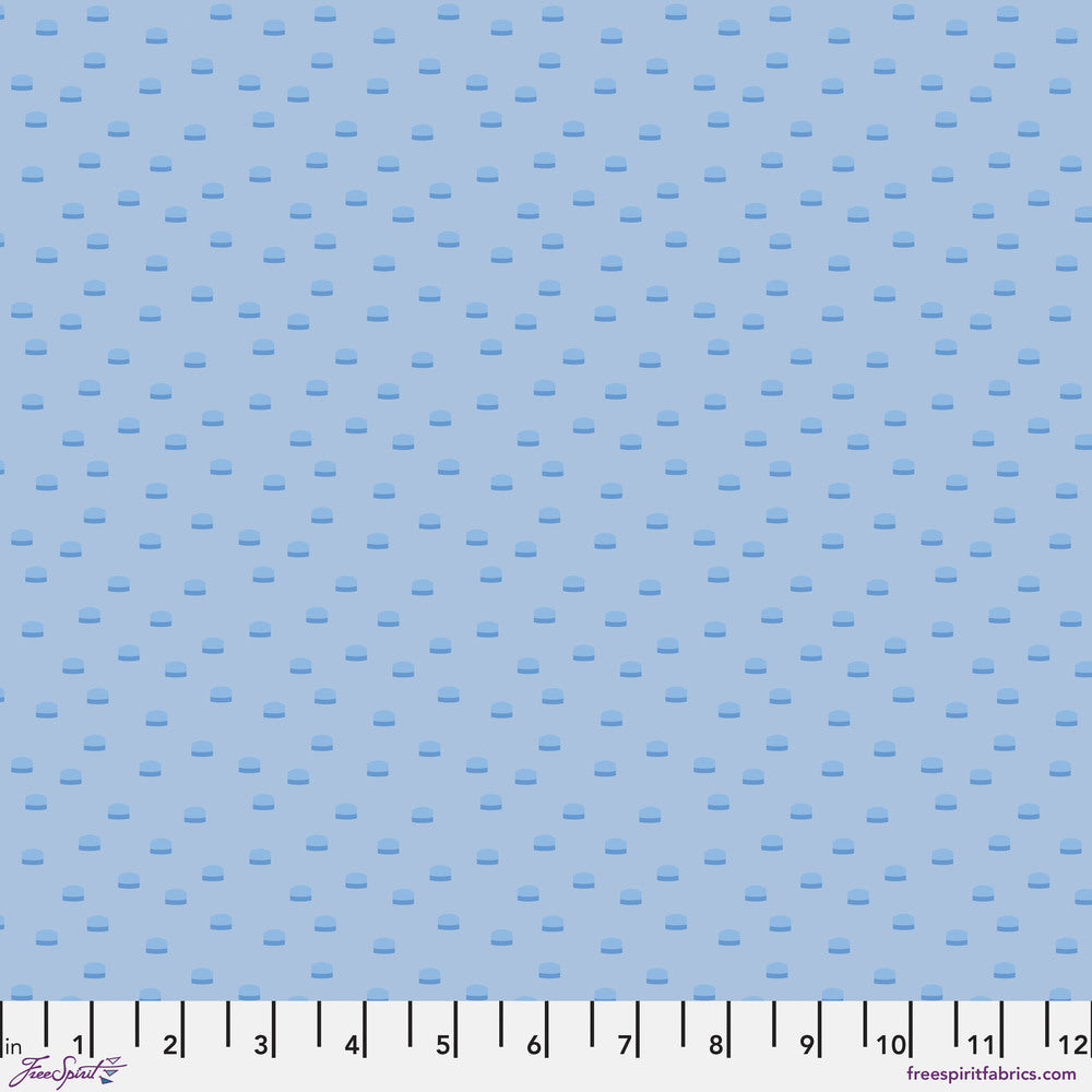 Chromatics Quilt Fabric - Toppers in Blue - PWFS055.BLUE