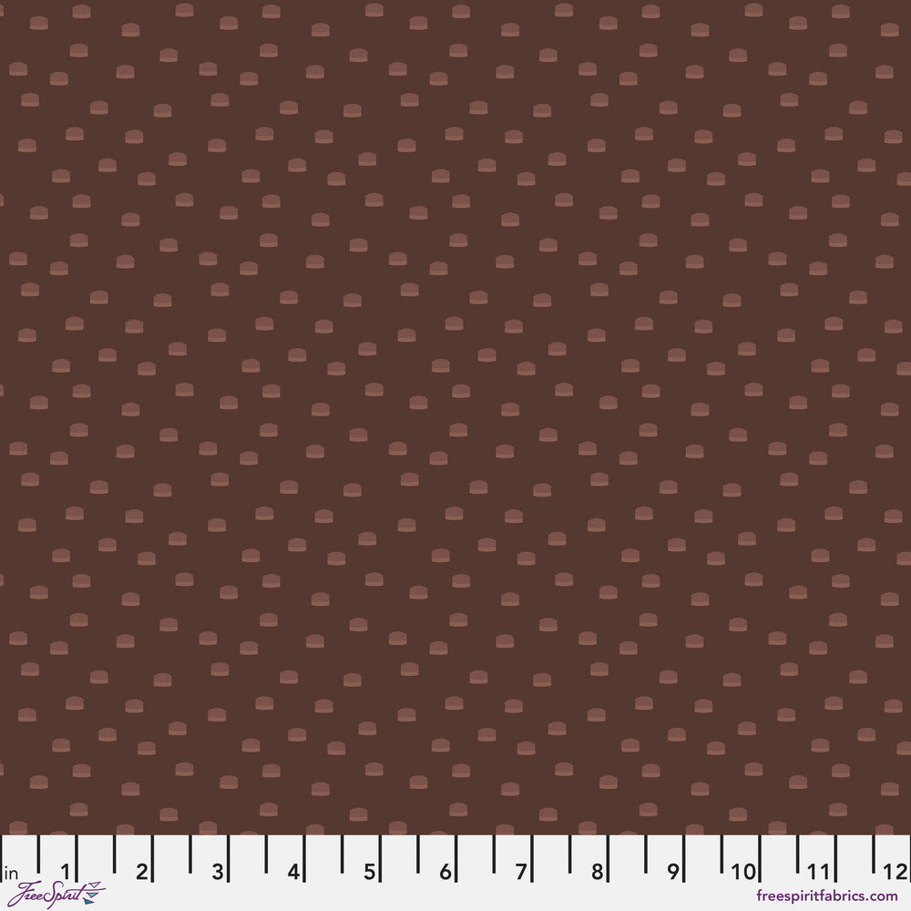 Chromatics Quilt Fabric - Toppers in Brunette Brown - PWFS055.BRUNETTE
