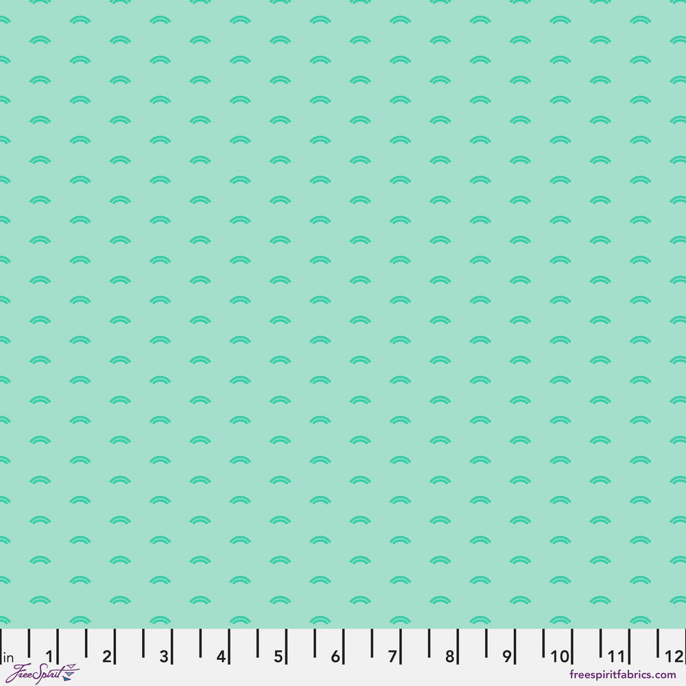 Chromatics Quilt Fabric - Arches in Marine Green - PWFS058.MARINE