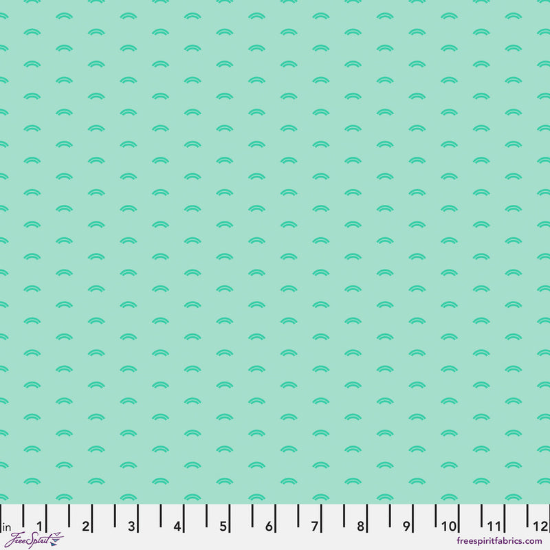 Chromatics Quilt Fabric - Arches in Marine Green - PWFS058.MARINE
