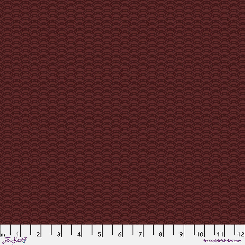 Chromatics Quilt Fabric - Crescent in Garnet Burgundy - PWFS061.GARNET