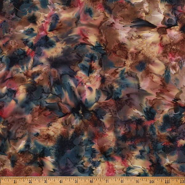 Clear Skies Hoffman Batik Quilt Fabric - Bali Mottles in Harvest Warm Brown - 1384-732 Harvest Brown