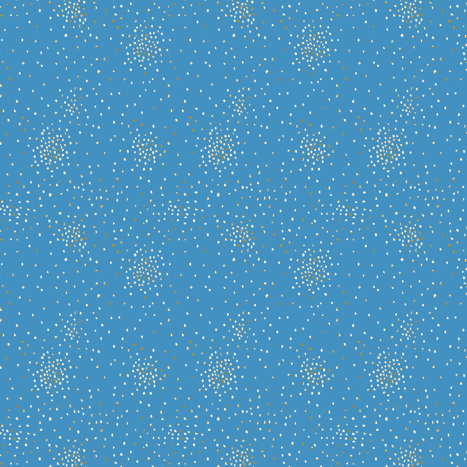 Clusters Cotton+Steel Basics Quilt Fabric - Blue Sky Metallic  - CS107-BS2M