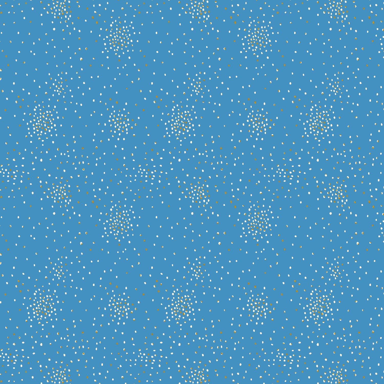 Clusters Cotton+Steel Basics Quilt Fabric - Blue Sky Metallic  - CS107-BS2M