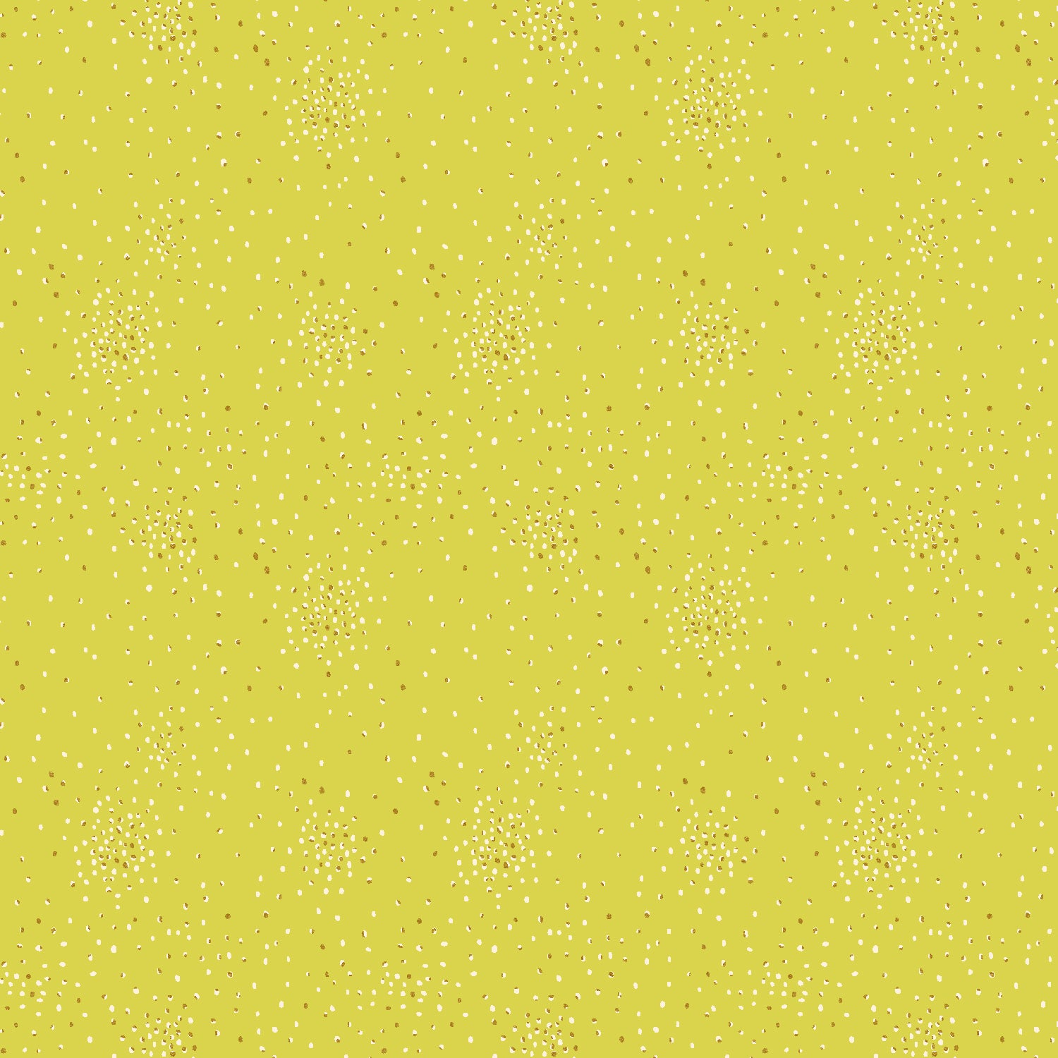 Clusters Cotton+Steel Basics Quilt Fabric - Honeydew Metallic (Green) - CS107-HO4M