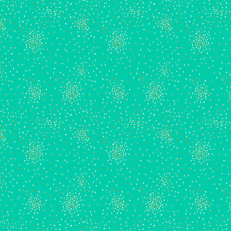 Clusters Cotton+Steel Basics Quilt Fabric - Paradise Metallic (Green) - CS107-PA9M