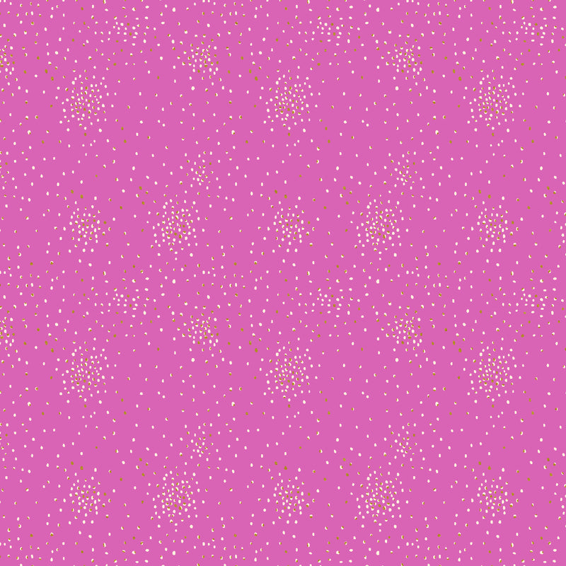 Clusters Cotton+Steel Basics Quilt Fabric - Perfect Pink Metallic - CS107-PP10M
