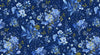 Cobalt Bliss Quilt Fabric - Floral Bouquet in Navy Blue - AVMDM-23215-9 NAVY