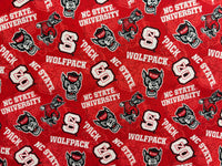 College Cottons Quilt Fabric - North Carolina State Tone on Tone - NCS1178