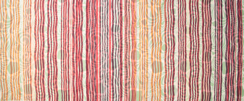 Color Me Banyan Veranda Batik Quilt Fabric - Floral Stripe in Lipstick Red/Multi - 80759-24