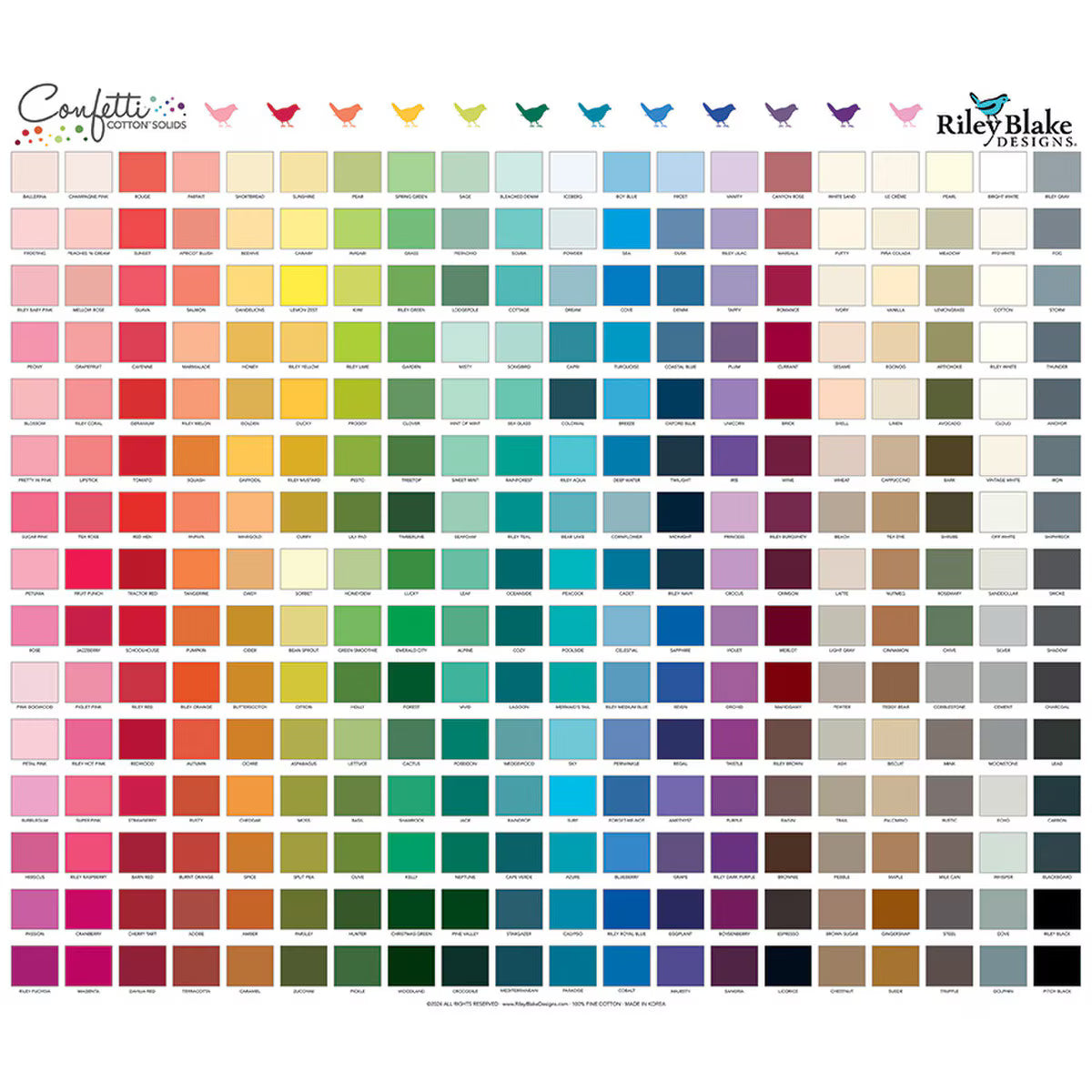 Confetti Cotton Quilt Fabric - Confetti Cotton Swatch Panel - 1P-PD120-PANEL - sold as a 35 1/2" x 43" panel