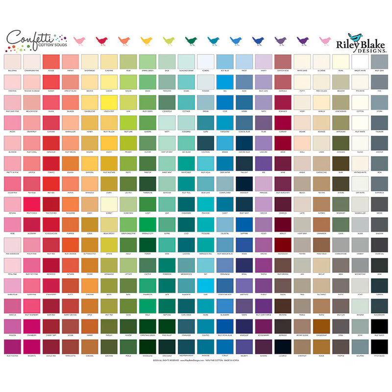 Confetti Cotton Quilt Fabric - Confetti Cotton Swatch Panel - 1P-PD120-PANEL - sold as a 35 1/2" x 43" panel