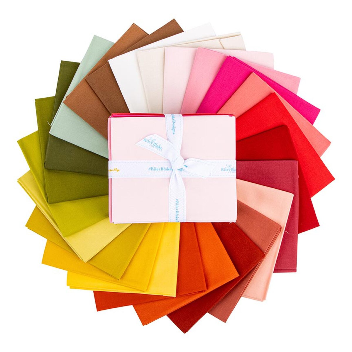 Confetti Cotton Solid Quilt Fabric - 24 piece Warm Fat Quarter Bundle - FQ-WAR120-24