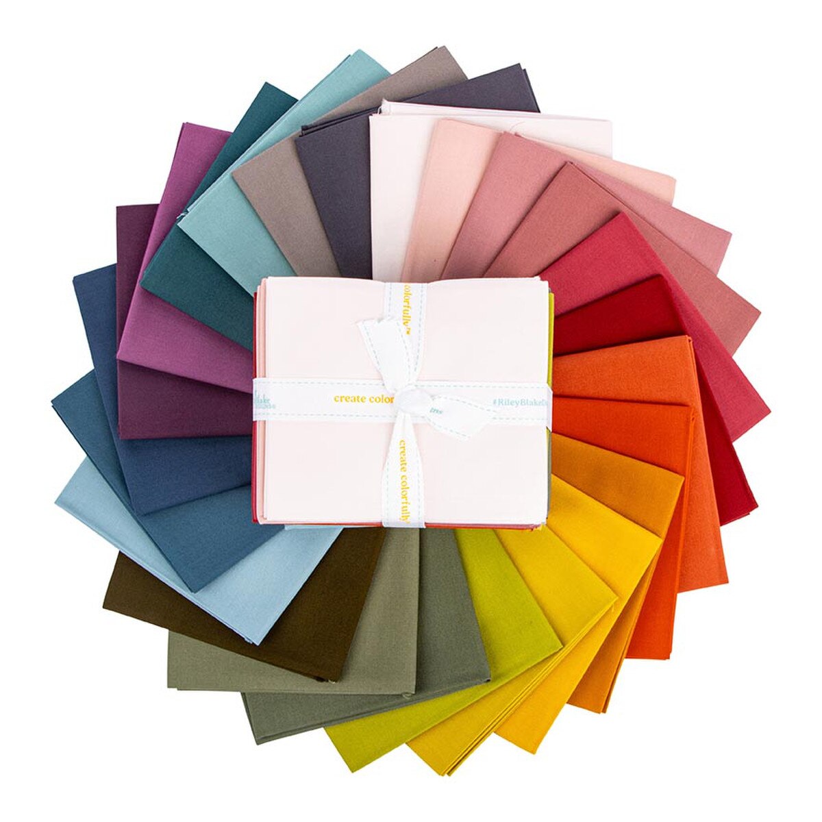 Confetti Cotton Solid Quilt Fabric - 24 piece Moody Fat Quarter Bundle - FQ-MOO120-24