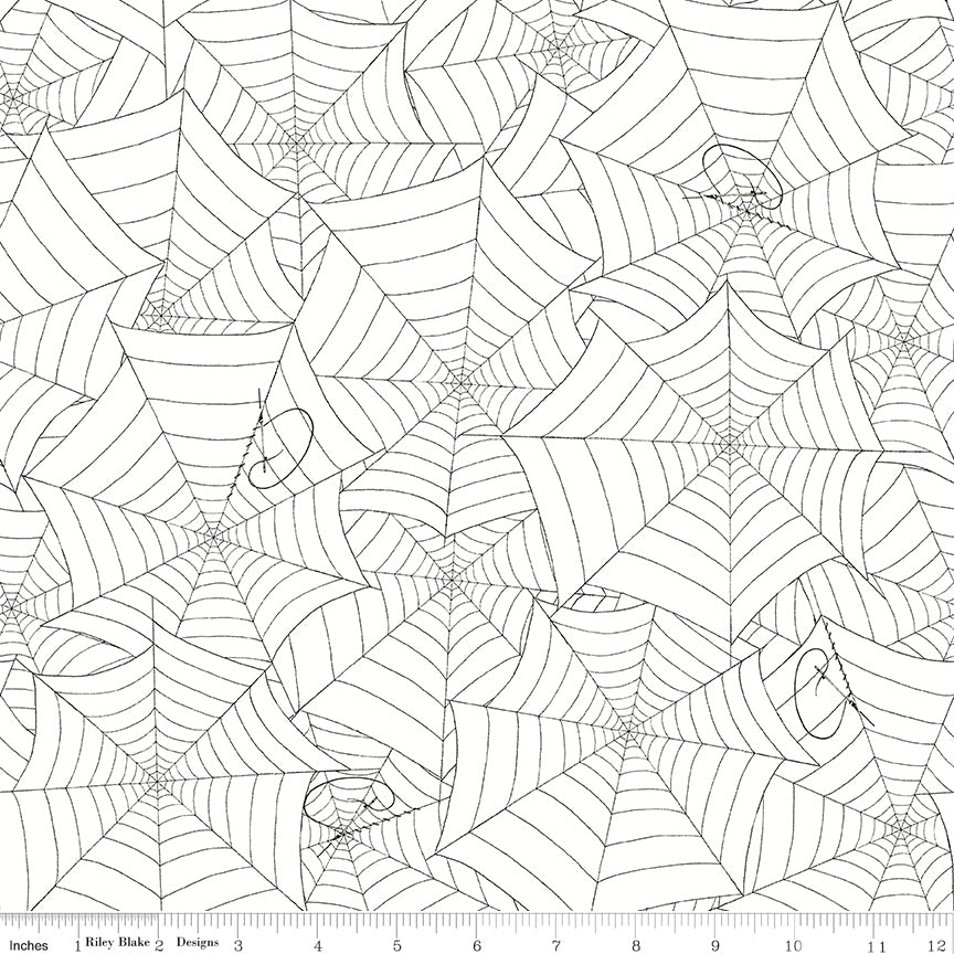 Costume Maker's Act II Quilt Fabric - Web in White - C16011-WHITE