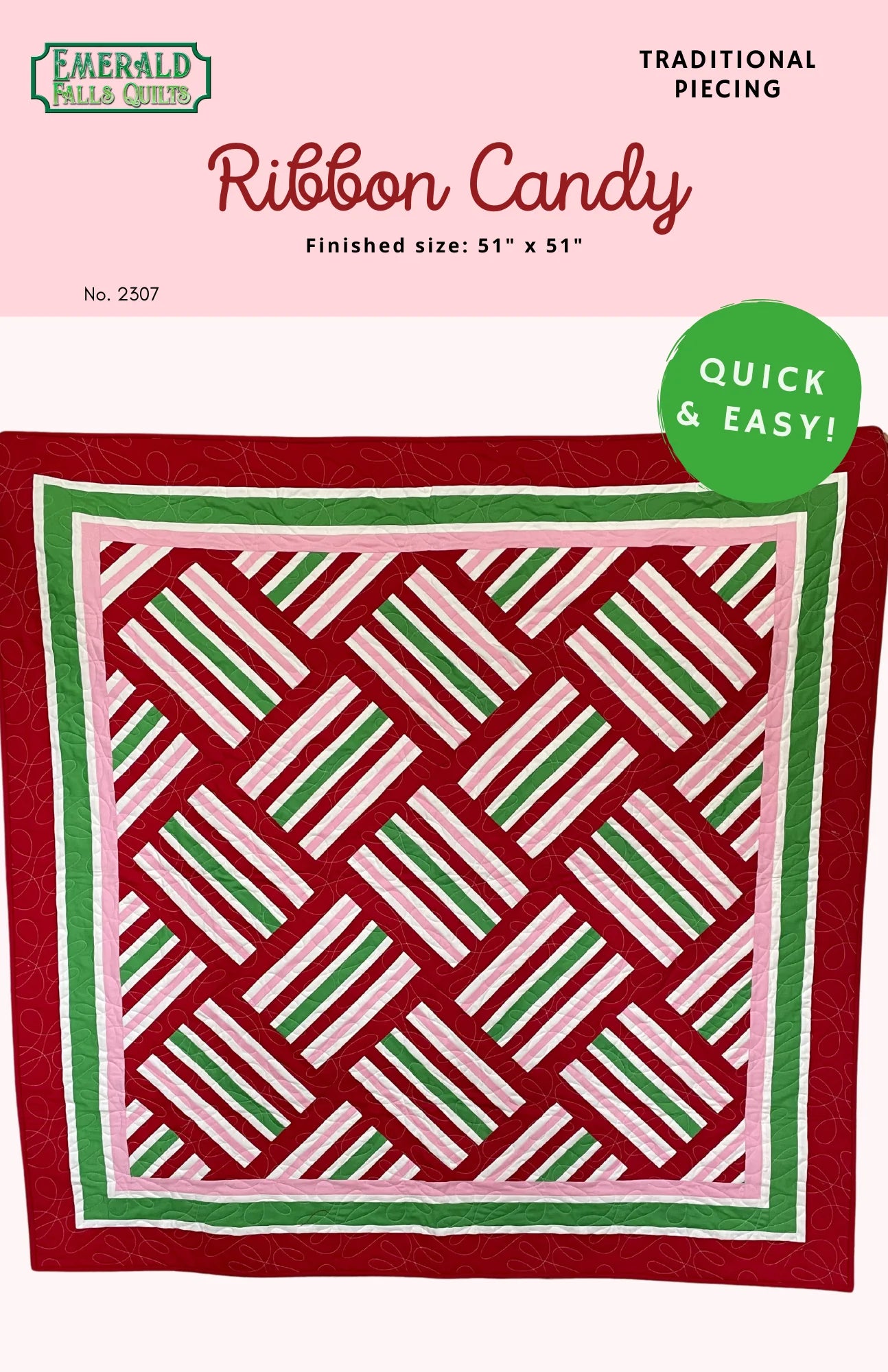 Ribbon Candy Quilt Pattern by Lynn Christiansen - 2507 RC