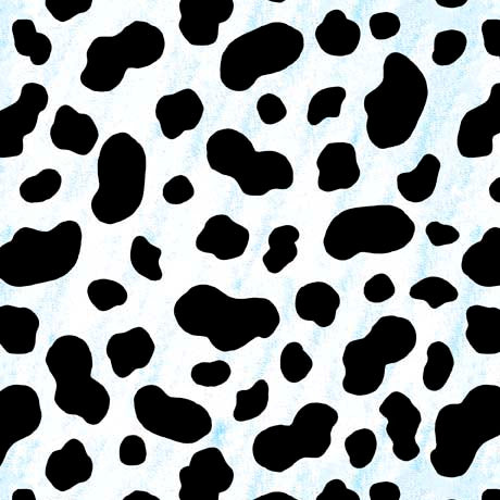 Cow Party Quilt Fabric - Cow Skin/Print in Black/White - 1649 29658 Z