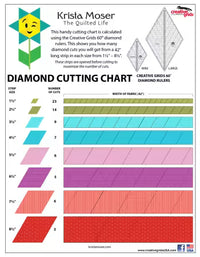 Creative Grids 60 Degree Mini Diamond Ruler - CGR60DIAMINI