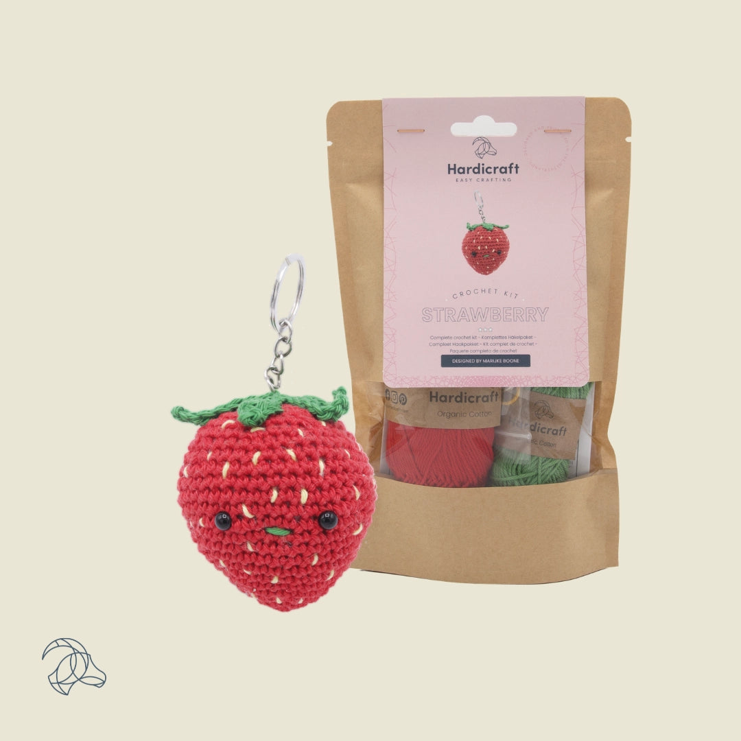 DIY Crochet Kit - Strawberry Bag Charm - HC-40MB110