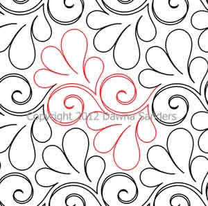 Longarm Pattern (not for sale): Feathers a la Mode
