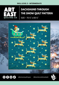 Dachshund Through The Snow Quilt Pattern from Art East Quilting Co. - AEDS0926