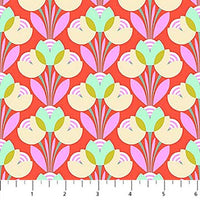 Daisy Crush Quilt Fabric - Best Buds in Clementine Orange - 91282-56