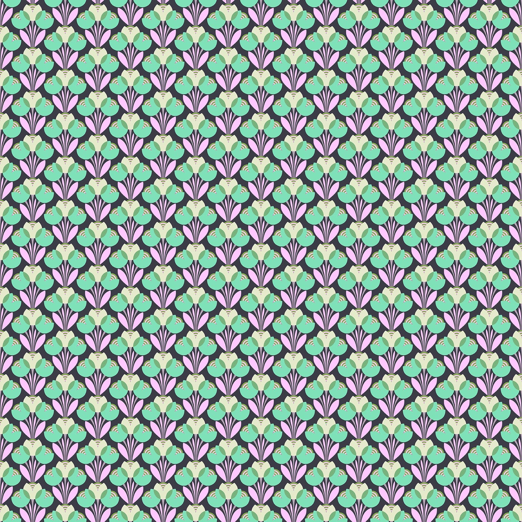 Daisy Crush Quilt Fabric - Best Buds in Shade Gray - 91282-48