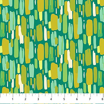 Daisy Crush Quilt Fabric - Dappled in Emerald Green - 91283-64