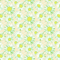 Daisy Crush Quilt Fabric - Sunshine Daisies in Ivory - 91281-12