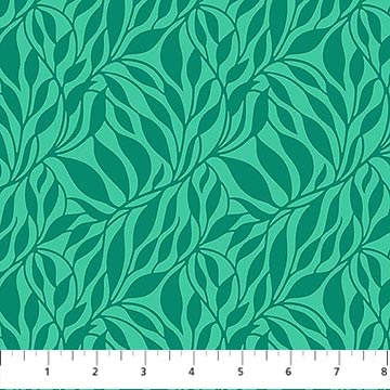 Daisy Crush Quilt Fabric - Wander in Emerald Green - 91286-64