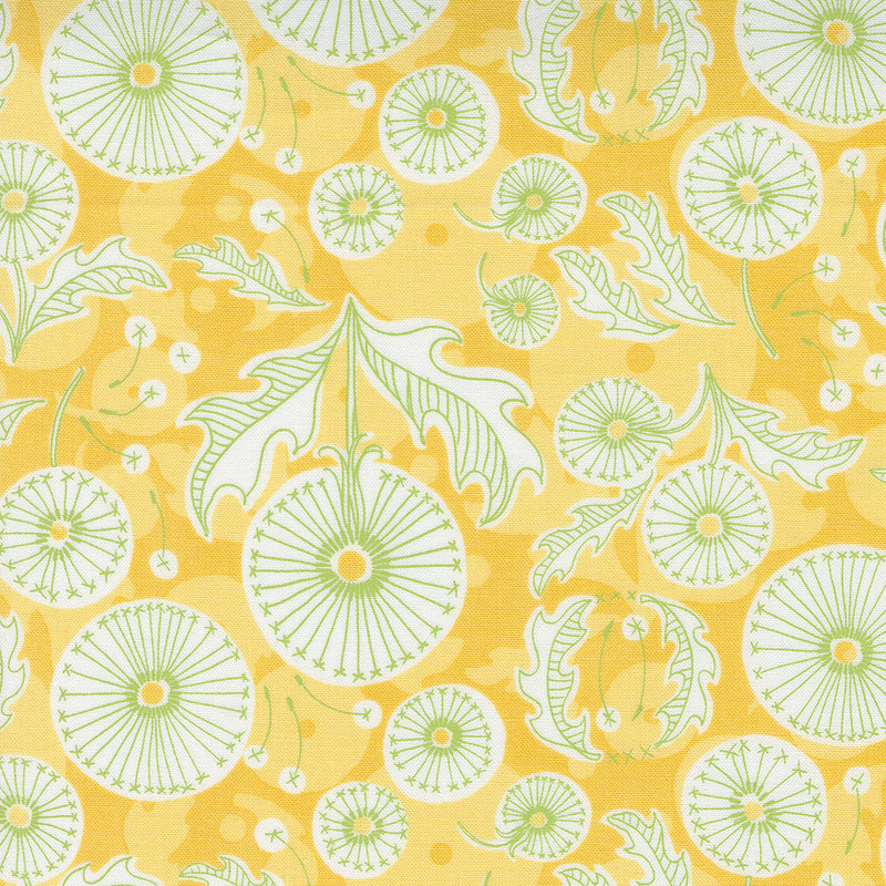 Dandi Duo Quilt Fabric - Dandi Toile in Maize Yellow - 48751 12