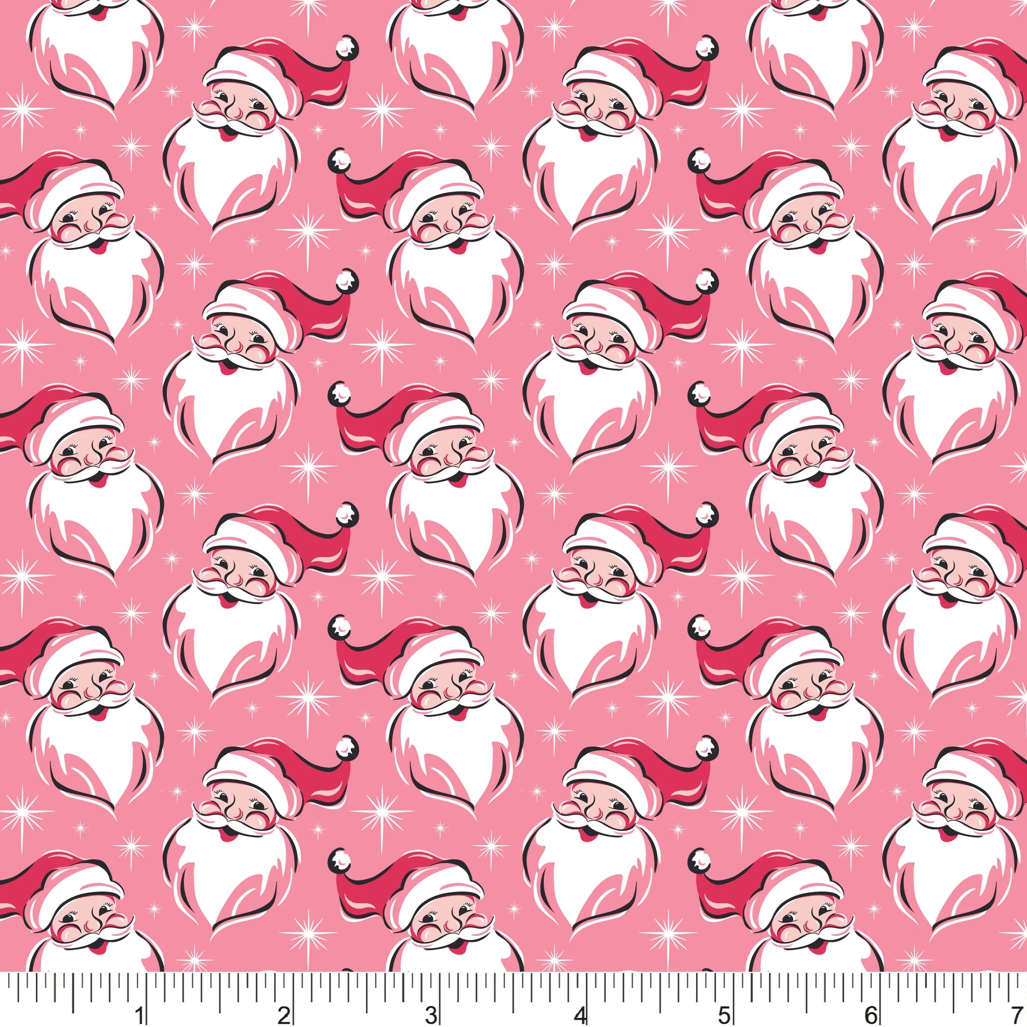 Deck the Halls Quilt Fabric - Tis the Season in Pink/Multi - PH0692